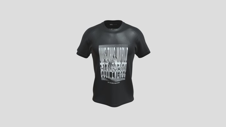 T-shirt-with-graphic 3D Model