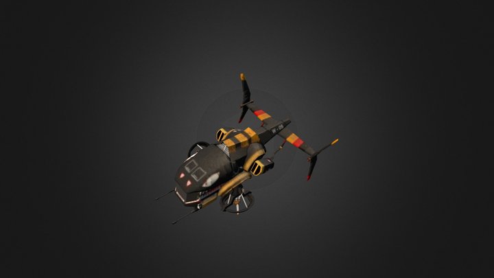 DT gunship tutorial 3D Model