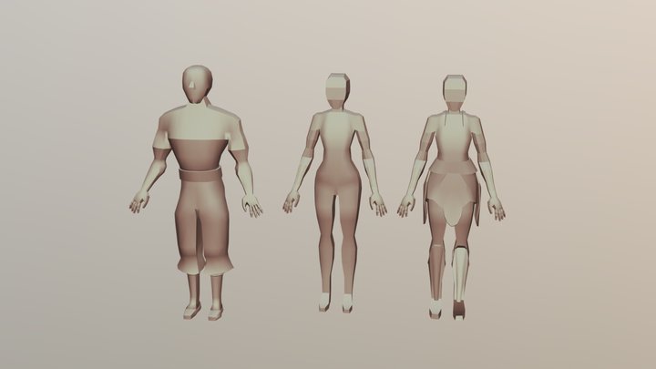 Shang and Ahsoka WIP 3D Model