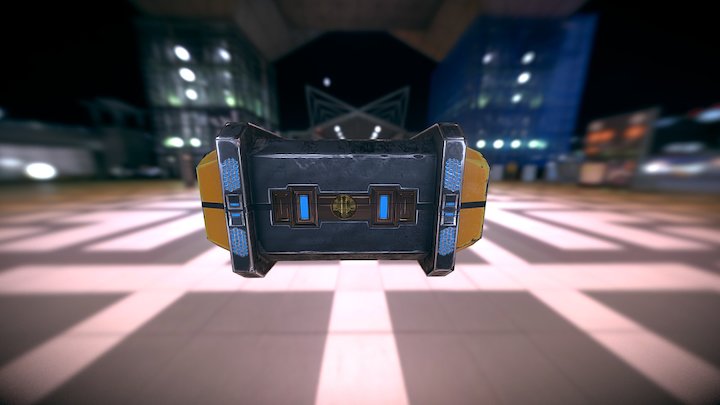 Sci Fi- Crate 3D Model