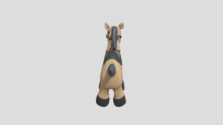 a standing horse doll 3D Model