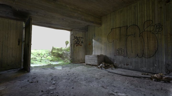 Abandoned Factory Cellar Entrance 3D Model