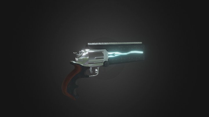 Sci-Fi Revolver V01 3D Model
