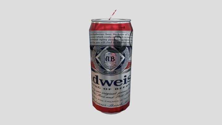 Budweizer Can 3D Model