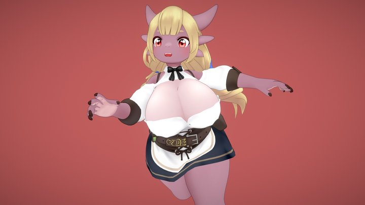 Daphne The Little Kobold - Original Character 3D Model