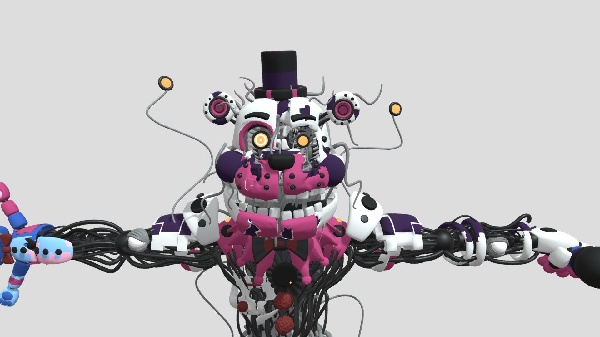 Distorted Molten Freddy By BunZai - Download Free 3D model by Broken ...
