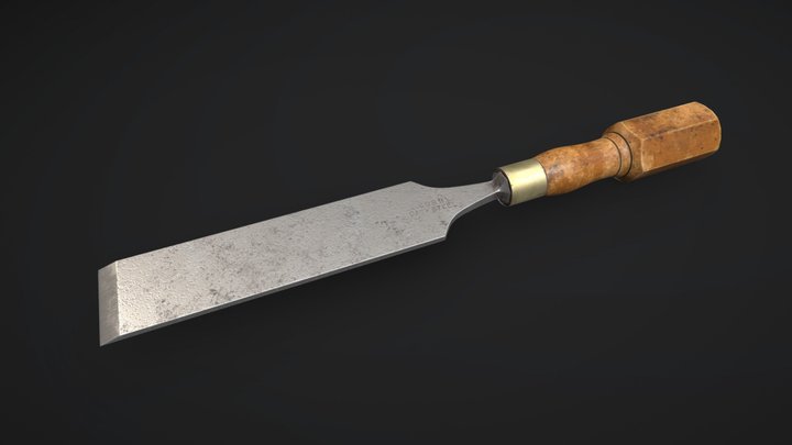 DAE Tool - I.SORBY Vintage Chisel 3D Model