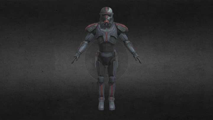 Hunter Bad Batch 3D Model