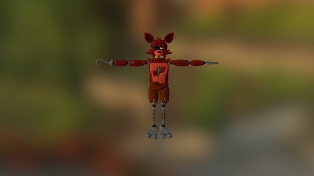 Fnaf Foxy 3D Model