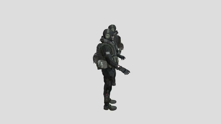 Ghost from call of duty 3D Model