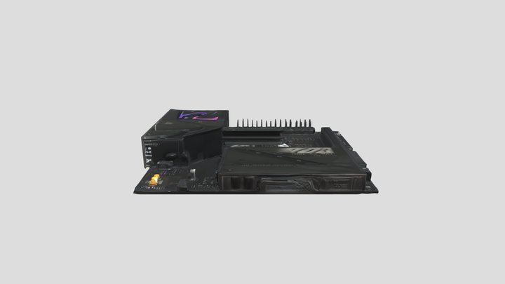 Asus Rog Strix Motherboard 3D Model