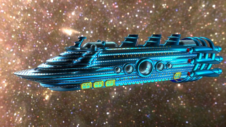 Galactic Empress: Luxury Starliner – Gratis 3D-model STL
