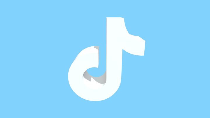 TikTok Logo 3D Model