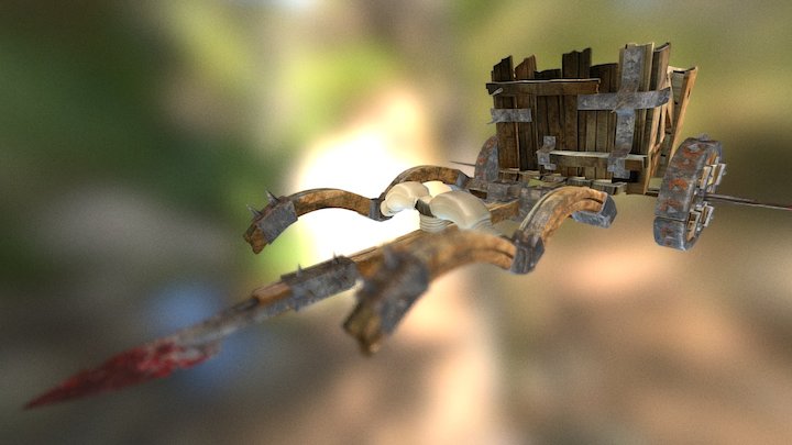 Medieval Carriage 3D Model