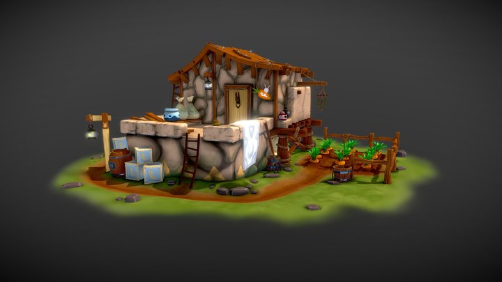Bonnie's Carrot Farm Morning 3D Model