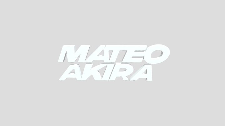 Mateo Akira Logo 3D Model