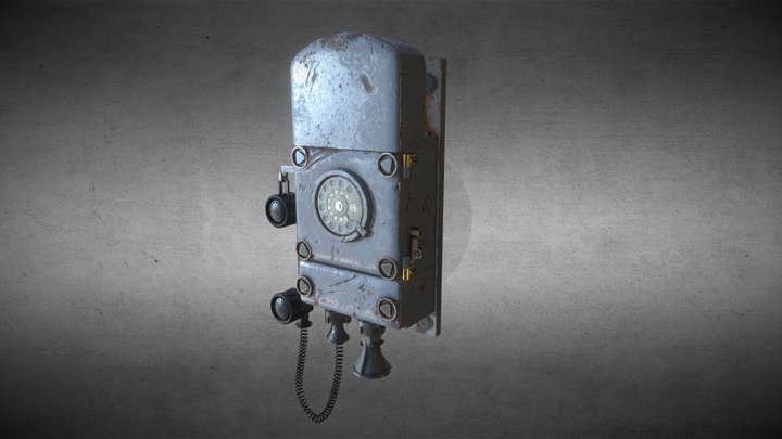 Funke + Huster Bunker Telephone 3D Model