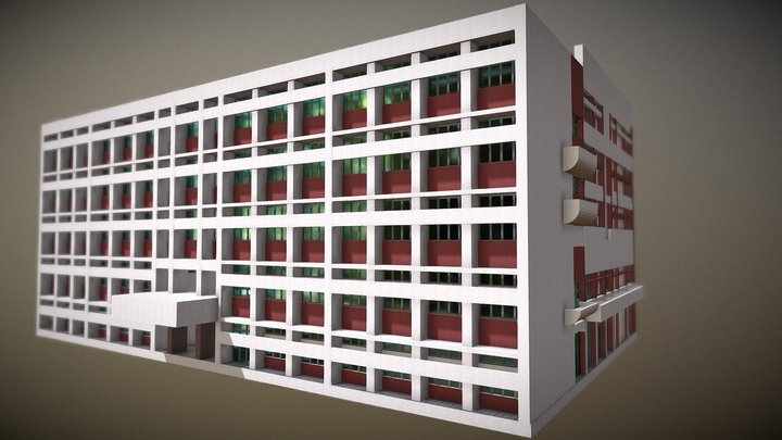 弘光科技大學_D棟食品科技大樓 3D Model