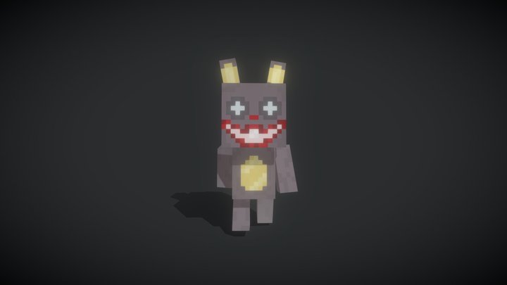 Bunny Body Smiling - Blockbech Project 3D Model