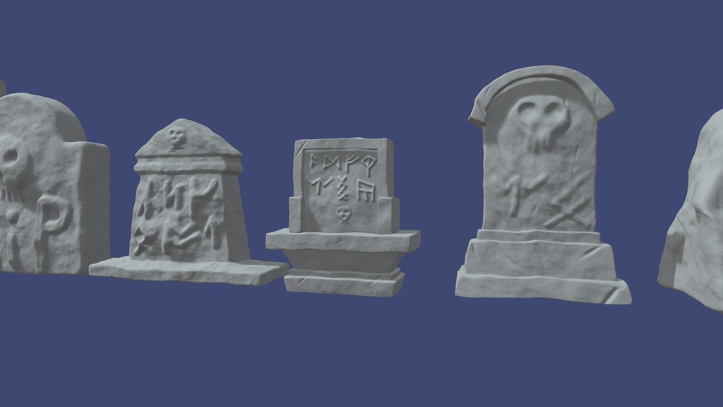 Stylized Gravestones
