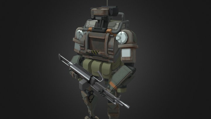 Robot Soldier 3D Model