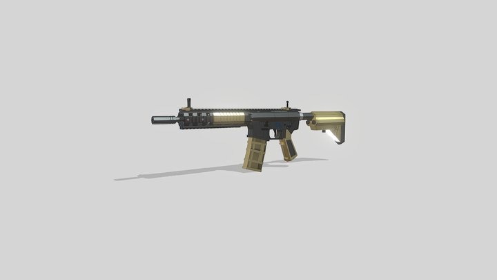 m4a1 Modern Warfare 2019 3D Model