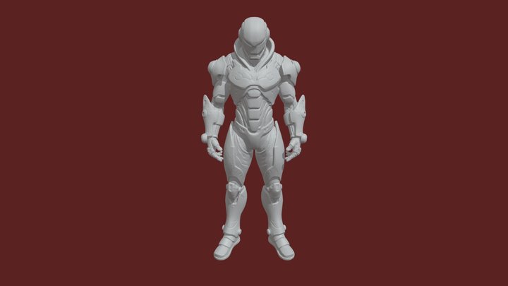 Cyborg Assassin 3D Model
