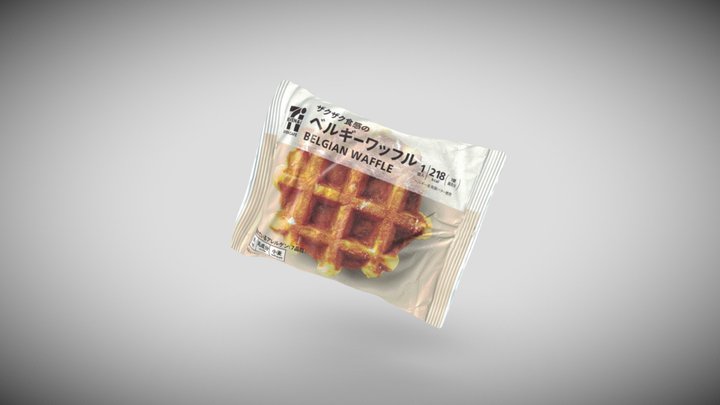 ７カフェ　ベルギーワッフル【パッケージ】 3D Model