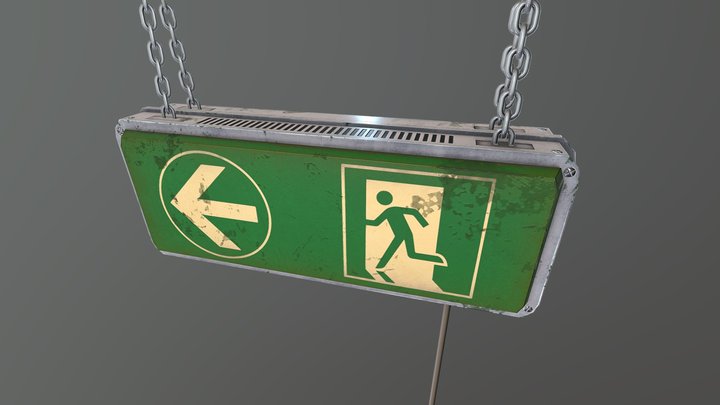 Emergency Escape Lighting 3D Model