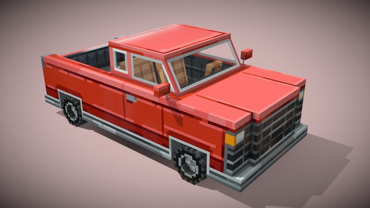 Blockbench Truck 3D Model