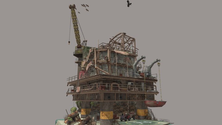 DAE Diorama - RUSTBORN 3D Model