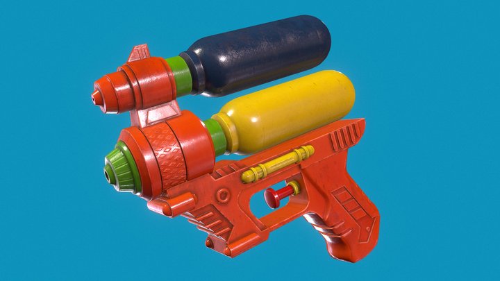 Squirt Gun 3D Model