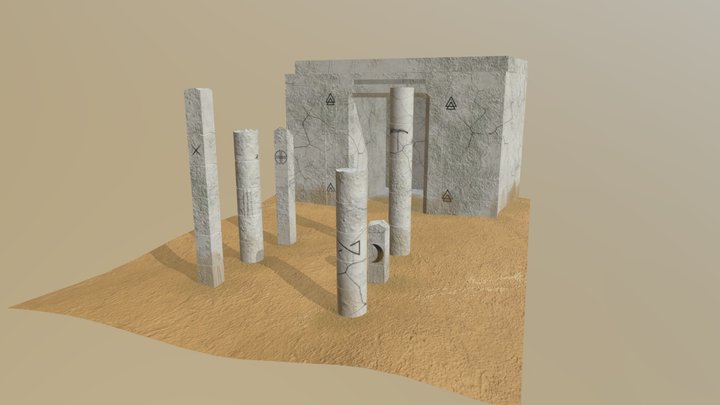 Desert ruins 3D Model