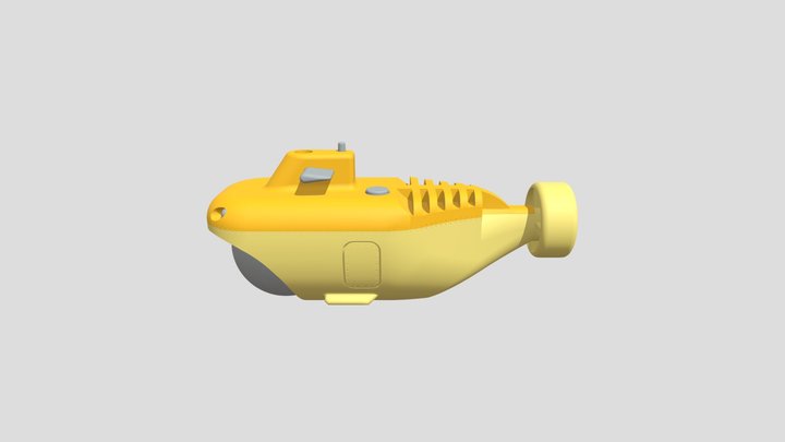 Research Submarine scale model 3D model 3D Model