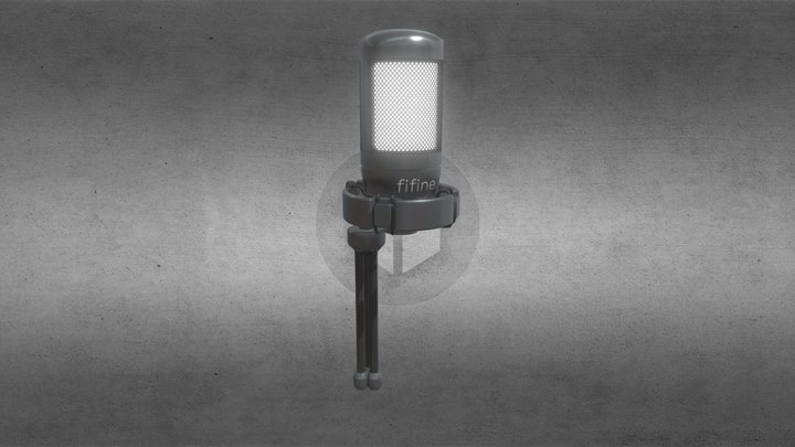 Fifine Condenser Gaming Microphone 3D Model
