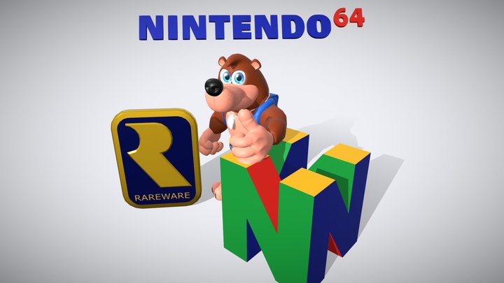 BanjoPoseRare 3D Model