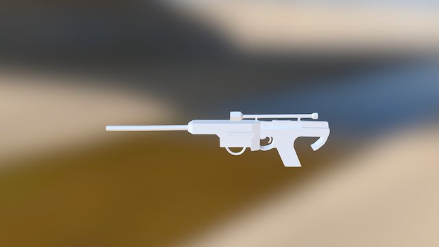 Sci Fi Sniper 3D Model