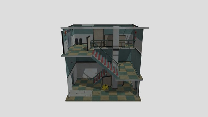 Animal-company-bsmt-stairs-elev-transition 3D Model