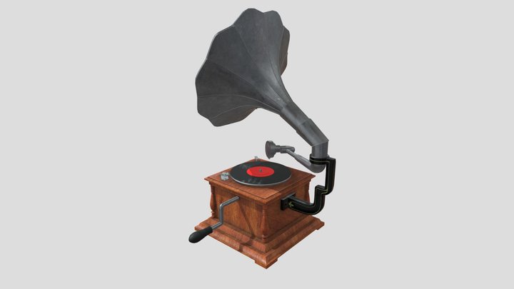 Gramophone 3D Model
