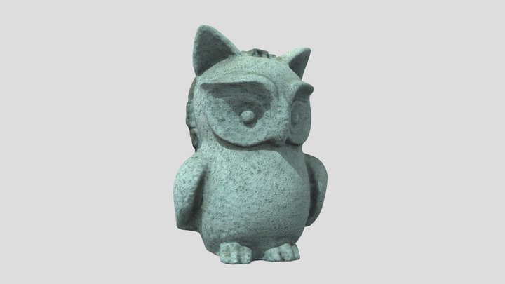 Garden Owl Ornament 3D Model