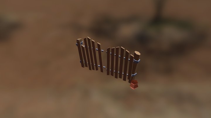 Fence Gate 3D Model