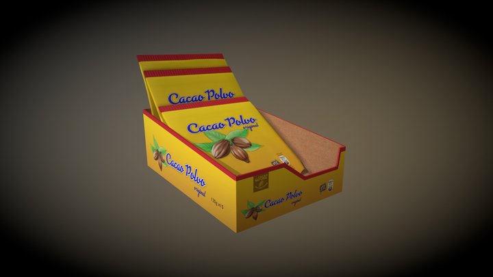 Canarian Cafe - cocoa sachets – Free 3D Model STL
