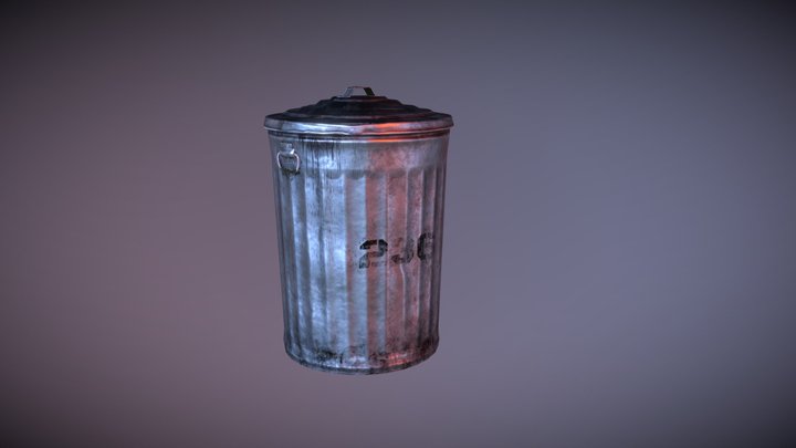 Garbage Bin 3D Model