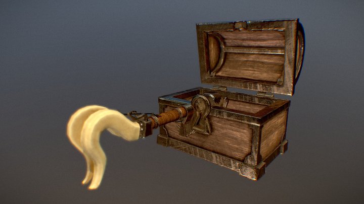 Horned Key Concept 3D Model