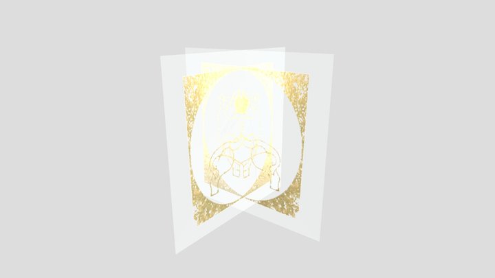 Goldencalf-fan-book 3D Model