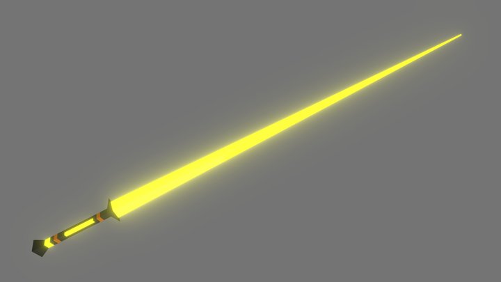 Scifi Sword [Low Poly] 3D Model