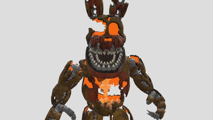 FNAF Help Wanted  Nightmare Fredbear - Download Free 3D model by Xoffly  (@Xoffly) [6a21e74]