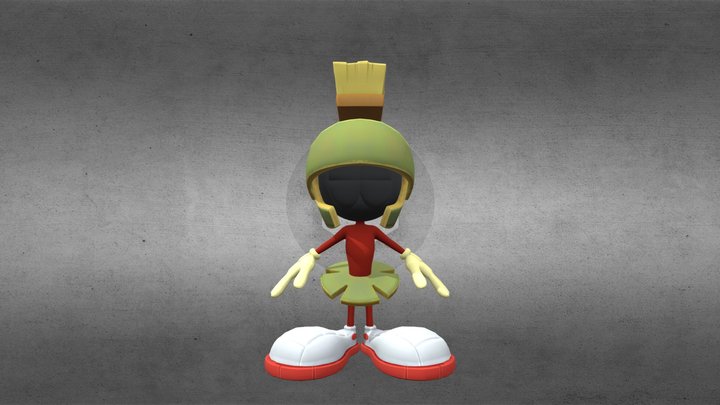 Multiversus Marvin the Martian (props included) 3D Model
