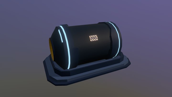 Sci-Fi Power Generator 3D Model