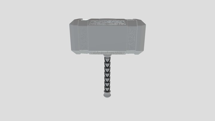 Thor Hammer-Mjolnir God of Thunder 3D Model